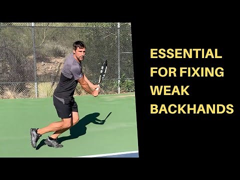 Two handed backhand FOOTWORK