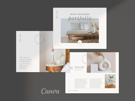 Interior Design Portfolio Template: Client Project Guide (US Letter) - Etsy