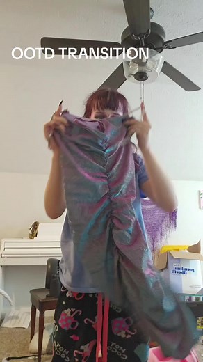 Purple Sparkle Goth OOTD Transition — Sparkle Goth Look