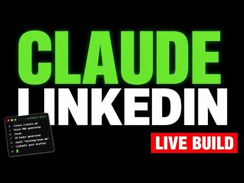 How to Build a Viral LinkedIn Post Skill in 5 Minutes - Live Workshop Claude Cowork