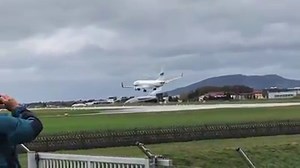 64K views · 495 reactions | A plane was forced to abort landing in...