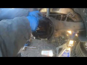 2009 ford focus rear brake shoe replacement, passenger and driver side