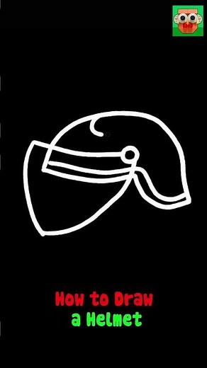 How to draw helmet easy step by step #drawing #art
