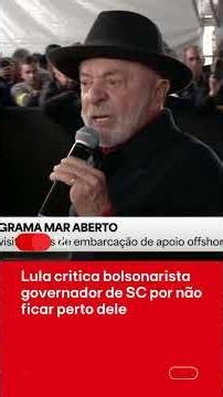 Lula calls Jorginho Mello (PL) "small-minded" and criticizes Bolsonarista for his tantrum