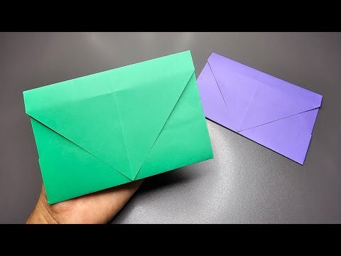 How to make a colored paper envelope - diy envelope from printer paper