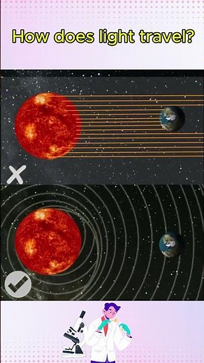 How does light travel? #short