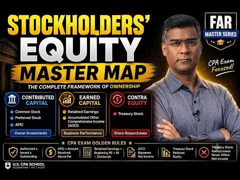FAR Master Series–F1M3: Stock, APIC, Retained Earnings & Treasury Stock | CPA FAR (Questions Solved)