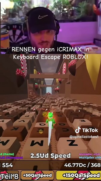 Teil 7 - RENNEN gegen iCRIMAX in Keyboard Escape ROBLOX!