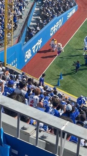 ハマスタバトルで走るぶりぶりざえもん #横浜denaベイスターズ #baystars #ハマスタ