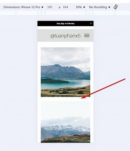 [Share] How to add a space between Portfolio images on mobile
