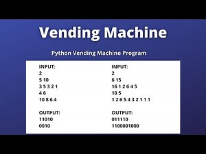 Vending Machine | Python Vending Machine Program | CCBP IDP Test Question Answer | Coding Solutions