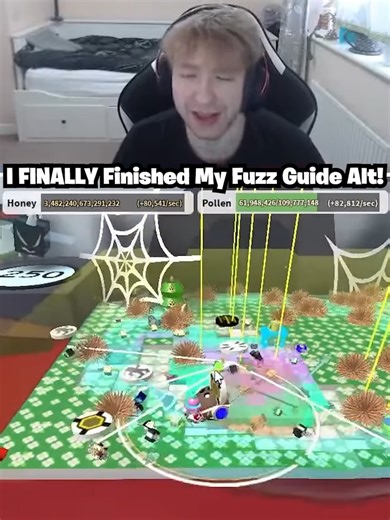 I FINALLY Finished My OP Fuzzy Guiding Alt Account! (Bee Swarm Simulator) #roblox #beeswarmsim #bananabss #beesmas