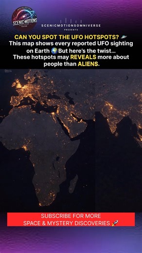 🛸 Every UFO Sighting on Earth… Can You Spot the Hotspots? 😱 | #Shorts
