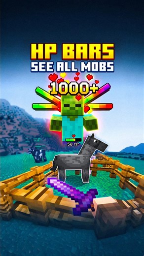 You Can See Mob HP in Minecraft?! 😳