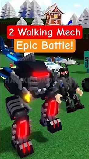 Roblox Build a Boat for Treasure Battle of 2 Walking Mechs! Babft PVP! #babft #roblox