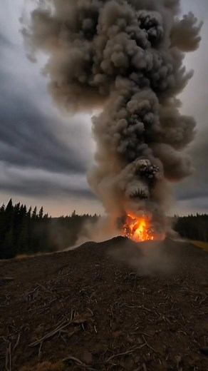 Thermal ground eruption captured in Yellowstone National Park, Wyoming. | Er