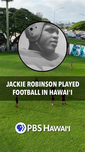 It's Jackie Robinson Day! He made history as the first Black American to play Major League Baseball in 1947. Did you know he also has a history in Hawaiʻi? Long before he broke the color barrier, Robinson was breaking tackles at Palama Settlement in Kalihi. LEARN MORE: https://www.pbshawaii.org/jackie-robinson-played-football-in-hawaiʻi/ | PBS Hawai‘i