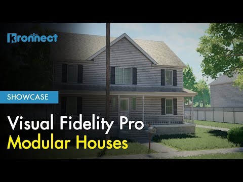 Modular Houses - Visual Fidelity Pro Showcase (with QuadArt 3D Environment)