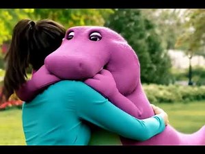 Barney hugs Min