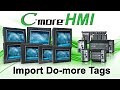 C-more HMI Setup: Import Do-more PLC Tags from AutomationDirect