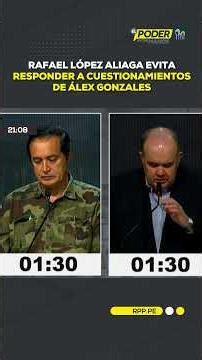 Rafael López Aliaga avoids answering questions from Álex Gonzales