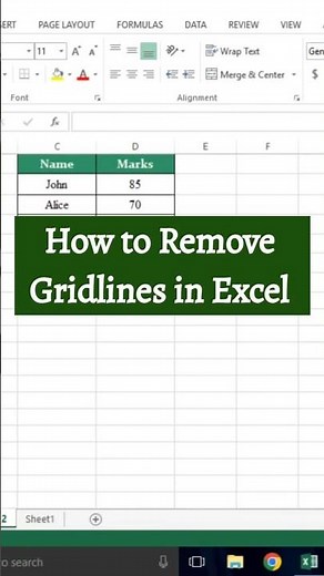 How to Remove Gridlines in Excel || Excel Formatting Tips || Excel tips and tricks