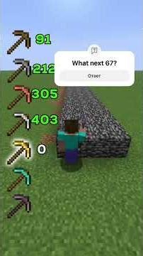 All Pickaxe ⛏️ VS Bedrock 67 Challenge #minecraft