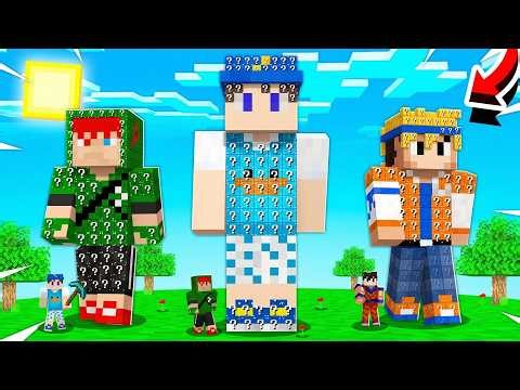 FAMÍLIA ARQUEIRA GIGANTE DE LUCKY BLOCK NO MINECRAFT!! (BETO, ROBIN, DAVI)