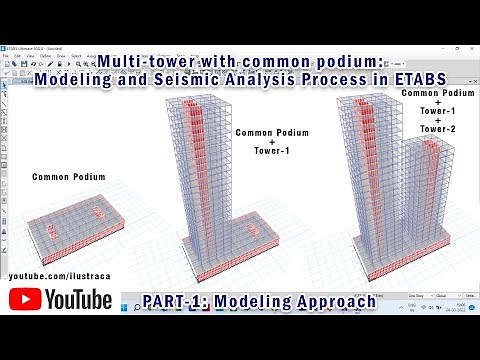 Multi-tower Modeling and Seismic Analysis Process-ETABS | Part-1 | Sandip Deb | ilustraca