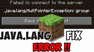 How To Fix Minecraft Java.lang.NullPointerException [Very EASY!]