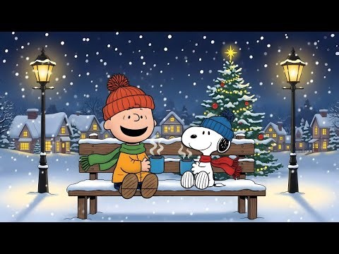 Snoopy’s Cozy Winter Village ❄️ Christmas Lofi Chill Night 🎄 Warm & Peaceful Holiday Ambience