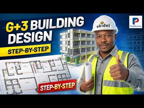 G+3 RCC Building Structural Design in ProtaStructure 2022 | Step-by-Step Tutorial (Eurocode)