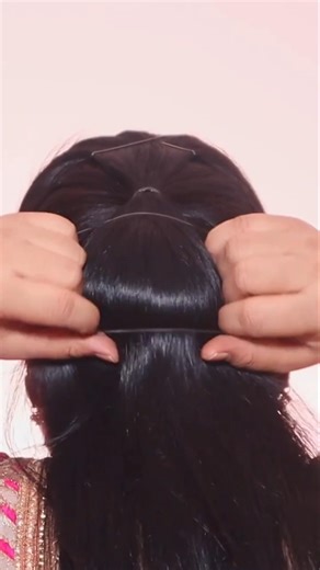 easy bun hairstyle for saree donut hair bun/ wedding bun #hairstyle #bun #saree