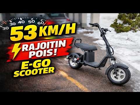 E-Go Sähköskootterin Viritys ⚡ Rajoittimen Poisto | 23km/h → 53km/h | SALAKKA