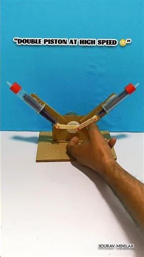Double Piston Test at High Speed 🚗⚙️ | Science Short
