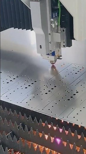 CNC Laser Cutting video. #cnc #laser #lasercutting