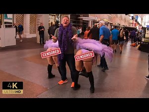 Fremont Street Las Vegas People Watching! A Walking tour!