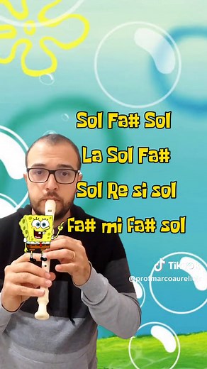Tutorial de Flauta Dulce de Bob Esponja