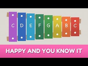 How to play If your happy and you know it on a Xylophone Easy Songs (Tutorial)