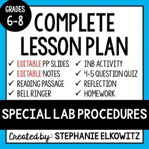 Special Lab Procedures Lesson | Printable & Digital