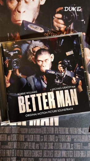 Robbie Williams - Better Man: Original Motion Picture Soundtrack Released on Dec. 27, 2024 Great collection of Robbie Williams' greatest hits, reimagined to complement the film's narrative. 📀 CD Limited Edition Cassettes Signed Movie Poster #RobbieWilliams #BetterMan | Duke TV