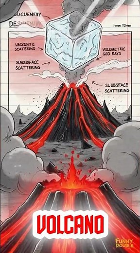 Lake Michigan vs Volcano #IceVsLava #MythBusted #VolcanoFacts