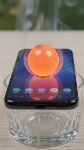 Galaxy Phone vs Red Hot Ball 🔥😱 | Screen MELTS?! #shorts #asmr