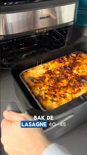 Lasagne Bolognese with paprika-flavored paste from the Airfryer