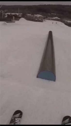Tube Ski Slide to 270 Out #skiing #viral #shorts