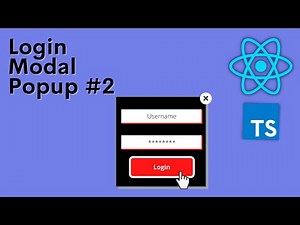 Login Modal Popup - ReactJS, TypeScript Tutorial - #2 Responsive Modal and Close Button