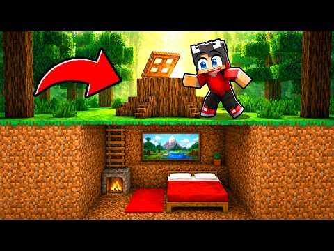 Jeg Bygger En Hemmelig Base Under Et Træ I Minecraft!