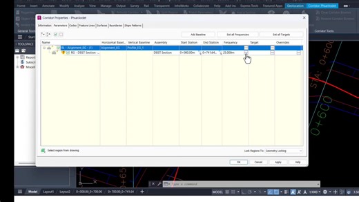 Set Corridor Frequency on curve increment! Rough curve detected: reduce frequency for smoother corridor on curves. #Civil3D #roaddesign | ELTC Center-Civil Engineering Training