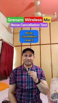 How to Set 3 Levels Of Noise Cancellation In Grenaro S12 Wireless Mic 🎤 Noise Cancellation Test