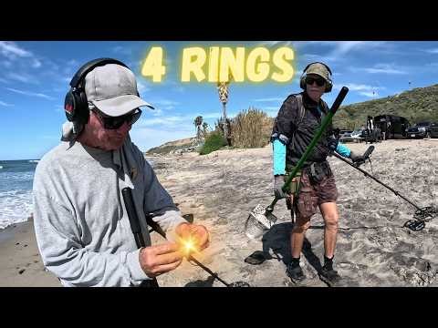 LOADED Beach Pays Off BIG! Gold & Silver Found Metal Detecting 😱